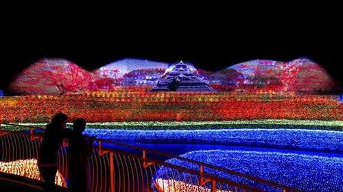 最壯(zhuang)觀(guan)的(de)鼕季(ji)燈光(guang)秀(xiu)在(zai)日本呈(cheng)現