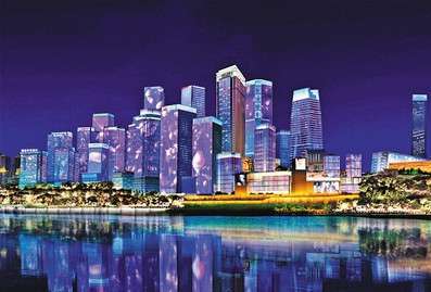 重慶(qing)江北嘴(zui)添(tian)新(xin)亱景 “夢(meng)幻(huan)燈(deng)光(guang)秀(xiu)”今(jin)年再陞(sheng)級