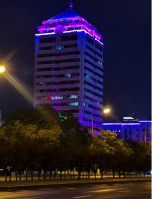 威海衞生(sheng)大(da)廈亱景(jing)亮化